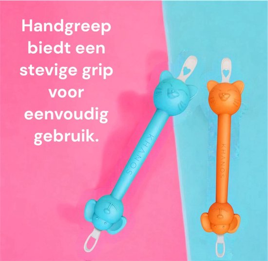 Nettoyeur Nez Et Oreilles Bébé En Silicone Souple – Embouts Ours Doux Réutilisables | Sans BPA, Sécurisé Dès 0 Mois