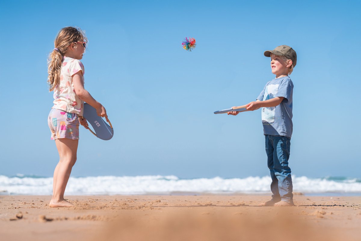 BS Toys Stuiterrackets - Houten speelgoed van Bamboe - Buitenspeelgoed - Vangspel - Spelletjes voor kinderen - Buiten speelgoed - Buitenspel - Buiten Spellen - Tuin Speelgoed - Strandspeelgoed - Cadeau kind — afbeelding 5