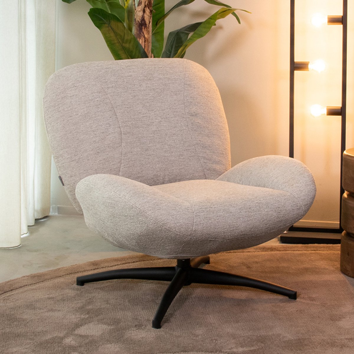 LABEL51 Clayton Fauteuil - Groen - Stof - One Size