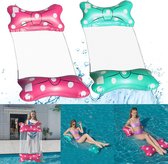 Matelas gonflable pour piscine, 2 pièces, Hamacs Water , matelas gonflable 4 en 1, accessoires de piscine, tapis de natation portable pour Adultes et Enfants