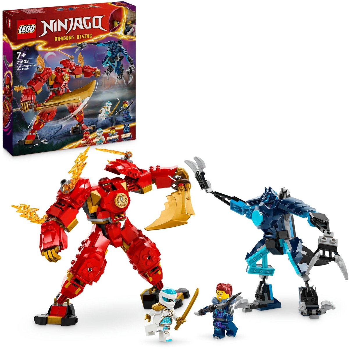 LEGO 71808 NINJAGO Kai's elementaire vuurmecha Actiefiguur Speelgoed voor Rollenspellen — afbeelding 20