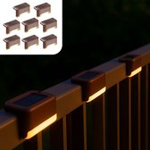 LED Wandlampjes op Zonne Energie - 8 Stuks - Solar Tuinverlichting - Tuinverlichting op Zonne Energie - Tuinverlichting - Tuinverlichting op Zonneenergie - Buitenlamp - Buitenverlichting Wandlamp