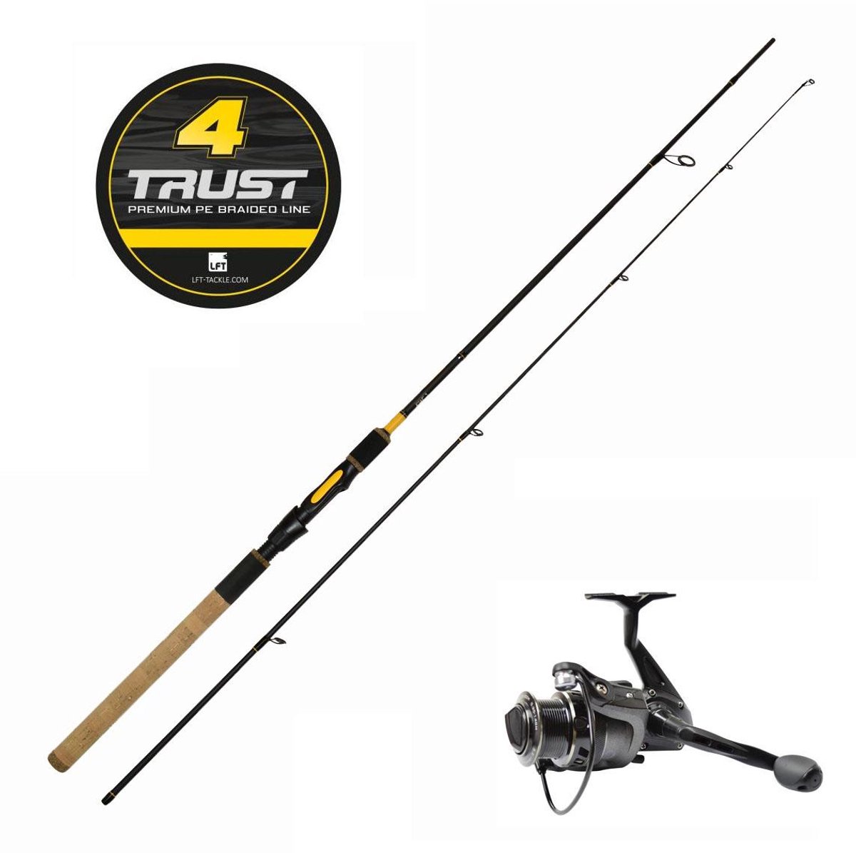 Spinset - Combo - LFT Sense - Predator Spin - 240cm + Wave 2000 molen - Hengelset