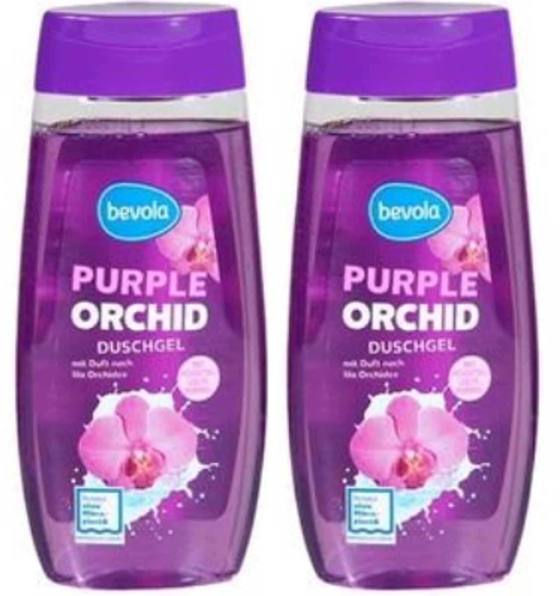 Bevola Douchegel - Purple Orchid - Multipack | Set van 2 - 2x 300ml | Vegan - Rijke Verzorging