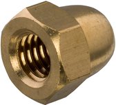 Dopmoer messing blank – M8 – DIN 1587 – SW13 – 2 stuks