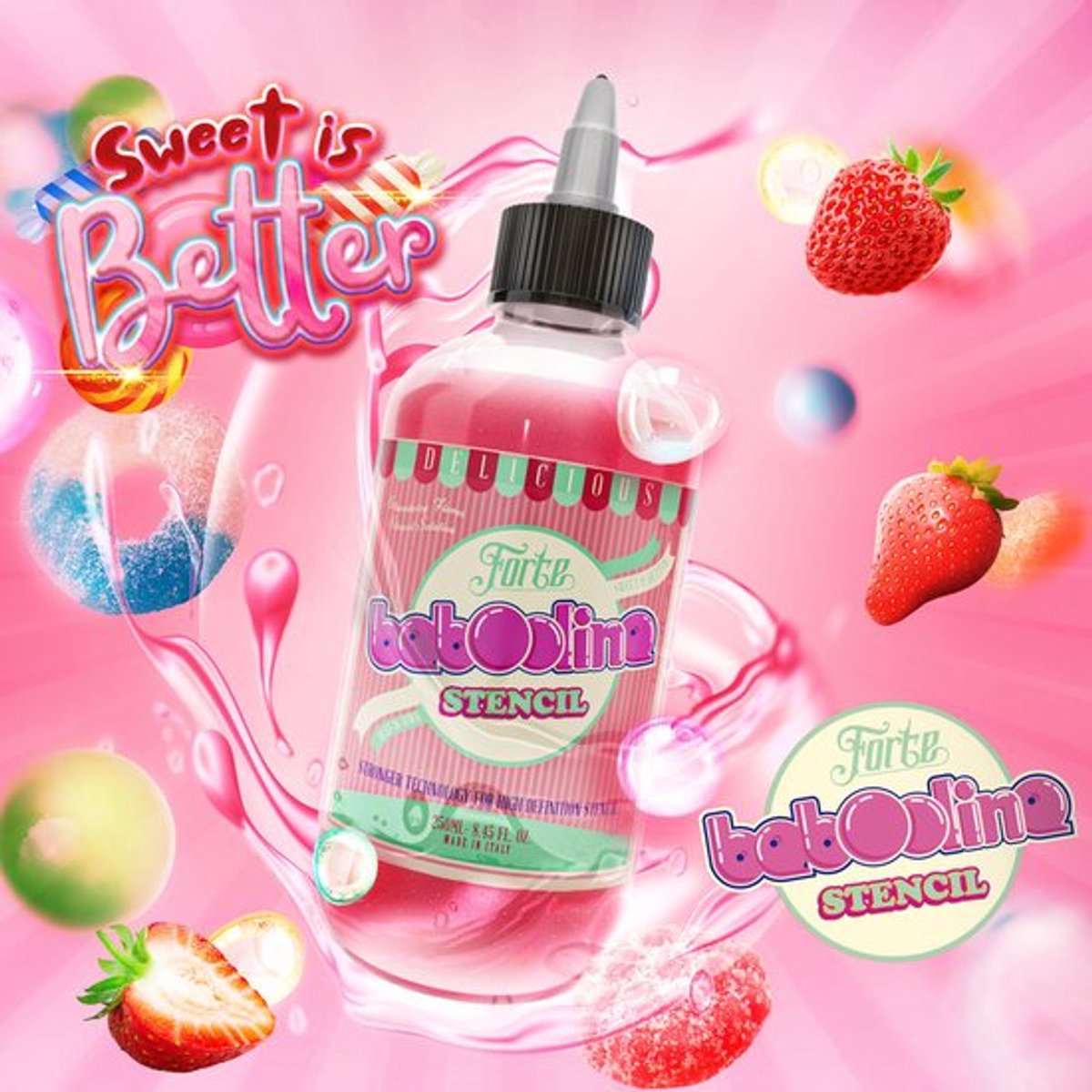 Panthera - Stencil Gel Baboolina 70ml | Premium Quality | Tattoo Transfer Gel | Strawberry scented | Stencil Stuff | Stencil Crème | Tattoo Stencil Papier Sheets | Tatoeage Transfer | Overtrek Papier Tekenen | Thermisch Carbon