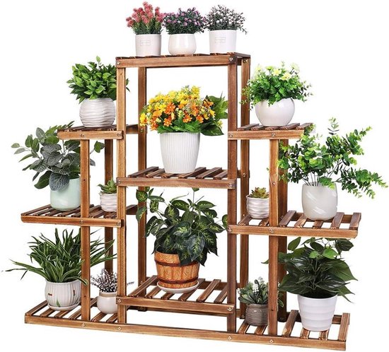 Mozaïek Etagere 3 Niveaus voor Binnen en Buiten - Decoratief Plantenrek