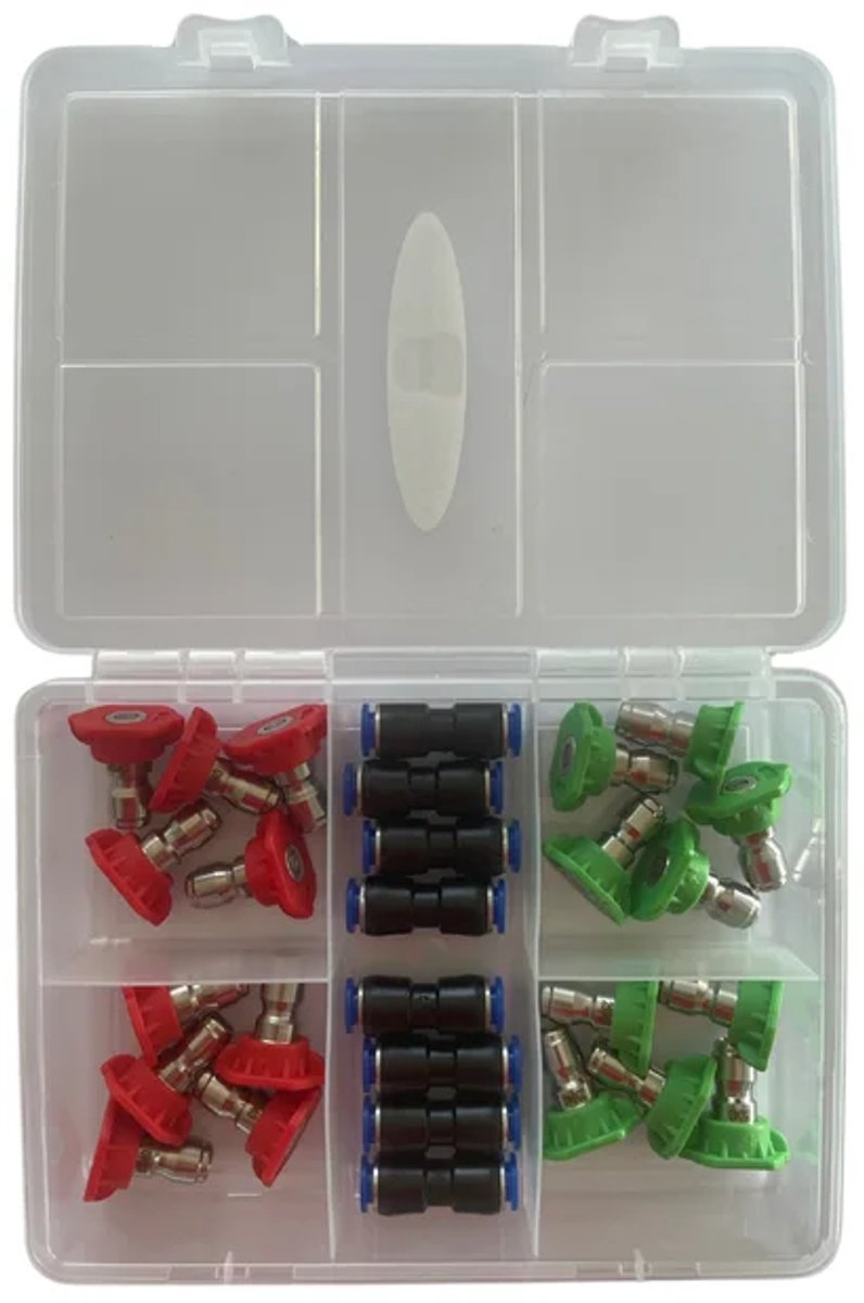 Nozzle 0° - 25° en push-in 8 mm -