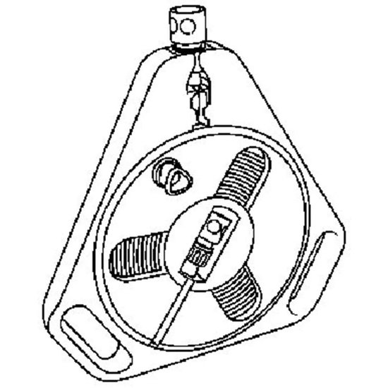 GARDENA Classic roll-fix Slanghouder - Platte slang 15 m - met cassette