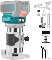 Bol.com Draadloze Elektrische Handtrimmer Graveermachine voor Hout Sleuf- en Trimwerkzaamheden Freesmachine voor Snijwerk en Bee... aanbieding