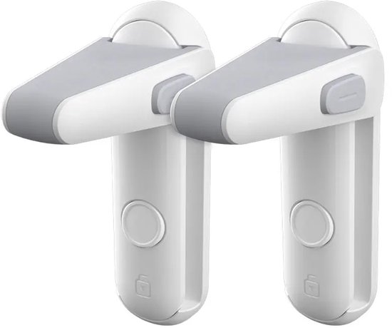 DINelek - Deurklink Vergrendeling - 2 Stuks - Privacy Slot - Baby Veiligheid - Deurklink slot - Ook voor Huisdieren - Kinderslot Deur - Slot voor U Zelf - Veiligheid Huisdieren Kinderbeveiliging - Baby proof