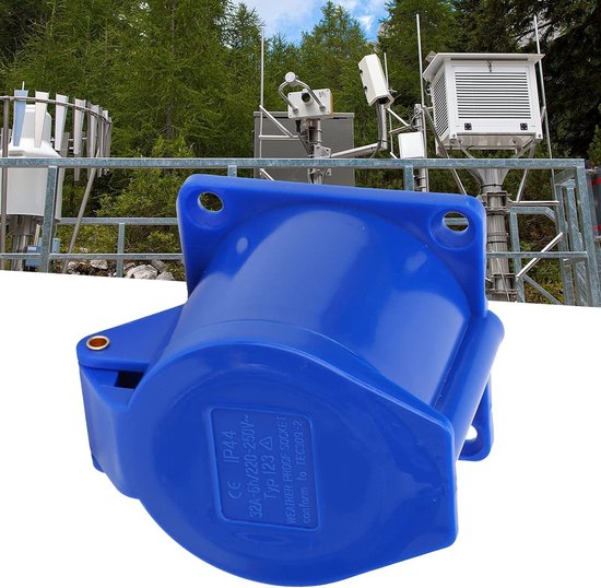 1 stuk IP44 industrieel stopcontact, CEE-stekker, 240 V, 32 ampère #113, 3-polig, vrouwelijk, voor caravans, kabelscooters, camping, industrie 1 stuk IP44 industrieel stopcontact, CEE-stekker, 240 V, 32 ampère #113, 3-polig, vrouwelijk, voor caravans, kabelscooters, camping, industrie