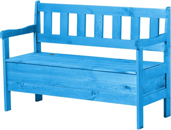 Garden Vida Tuinbank, ontwerp met twee kruisjes, 3-zits tuinmeubilair, stoelen, houten latten, gietijzeren poten, parkterrasstoel, kleur bruin