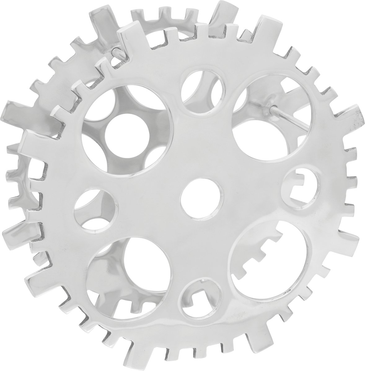 vidaXL - Wijnrek - Zilver - 39 - x - 14 - x - 39 - cm - Aluminium