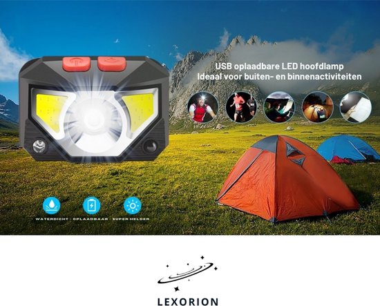 Hen Sportsgear LED Hoofdlamp – 200 Lumen | Webwinkel