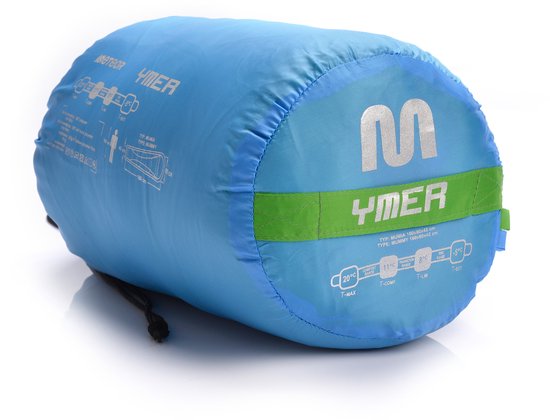 Meteor Ymer - Slaapzak - blauw/groen, comfortabel, lichtgewicht van Meteor — afbeelding 3