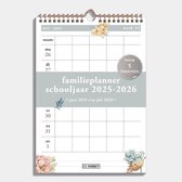 Hobbit - Familieplanner 2025-2026 Schooljaar - 1 week op 1 pagina - Familiekalender - 5 personen - A4 (21 x 29.7 cm) - Vintage Bloemen