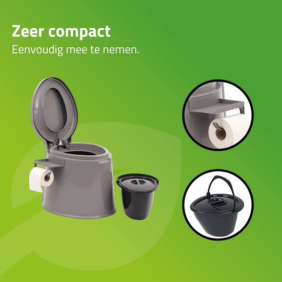 Bo-Camp - Draagbaar toilet - 7 Liter van Bo-Camp — afbeelding 5