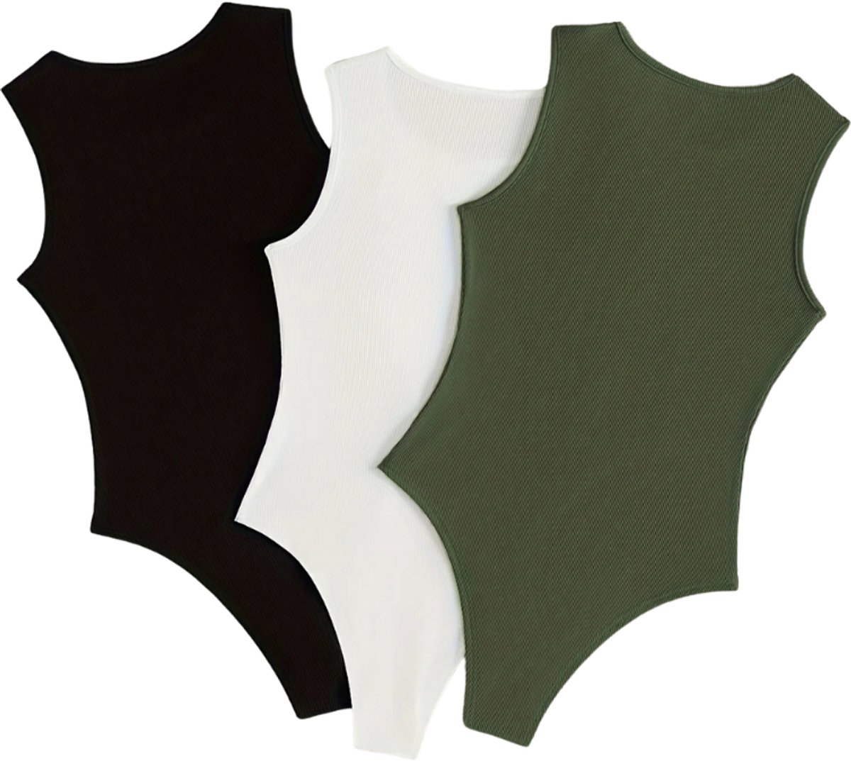 Livano Bodysuit Dames - Jumpsuit - Corrigerend Ondergoed - Body plunge - Lingerie - Setje Vrouwen - 3 Pcs - Gemengd - Maat M