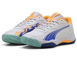 PUMA NOVA Smash Unisex Sportschoenen - PUMA White-Vivid Blue-Heat Fire-PUMA Black