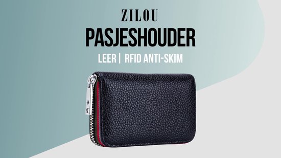 ZILOU® Porte-cartes de la carte titulaire de la carte de crédit unisexe Blauw