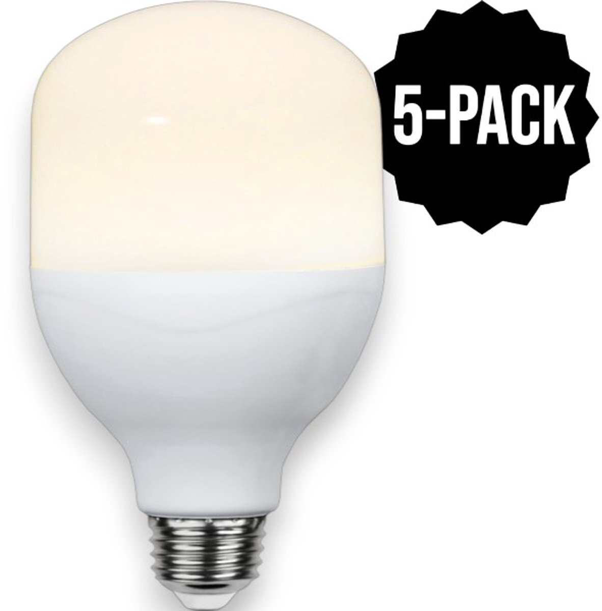 5-Pack | Staaflamp - E27 - 18W - Extra Warm Wit - 2700K - Opaal