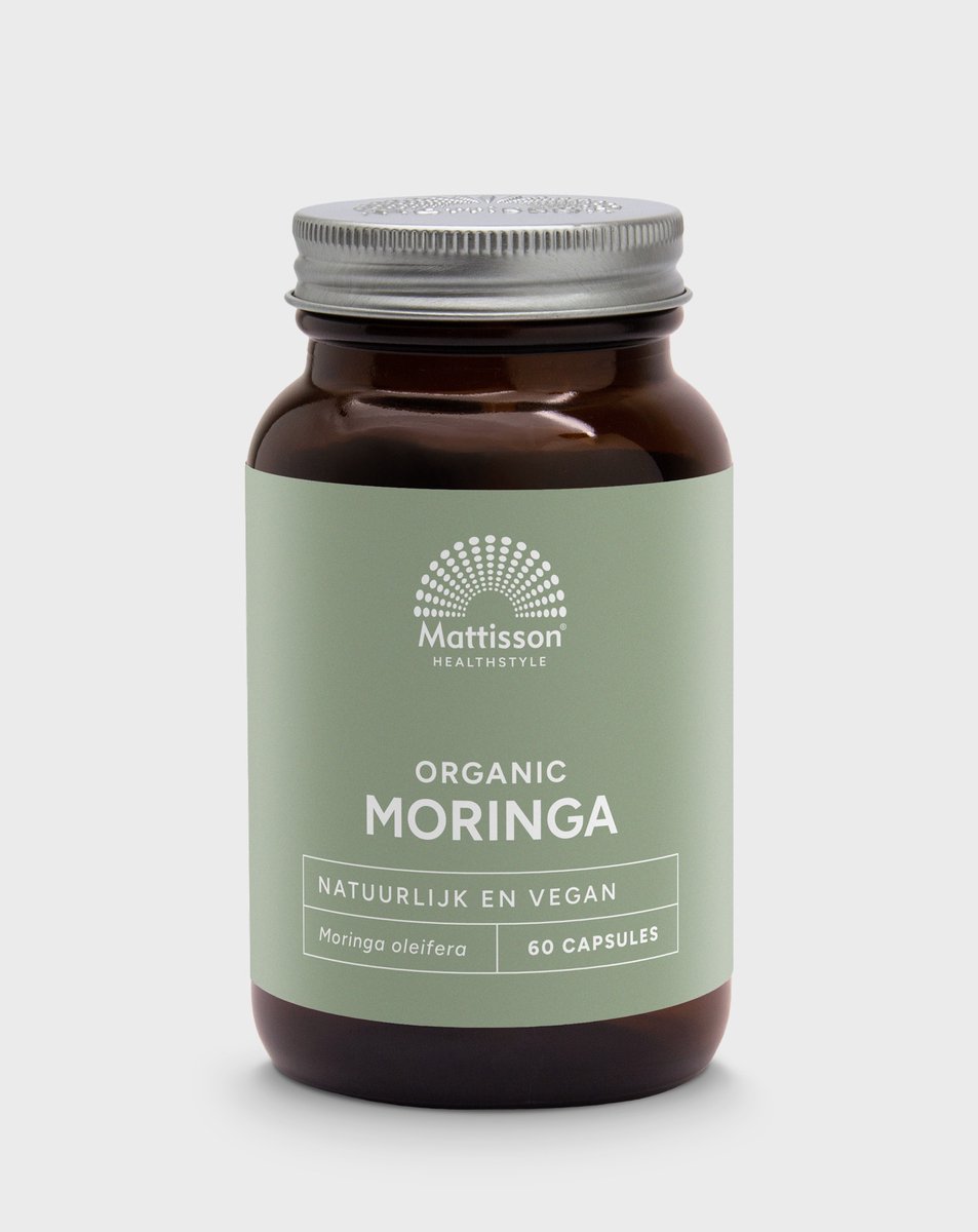 Goedkoopste Mattisson - Biologisch Moringa Blad 400mg - Moringa Oleifera Voedingssupplement - 60 Capsules