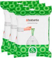 Brabantia PerfectFit Set de 3 - Distributeur de sacs poubelles - Code G - 23-30 L - 3 x 40 pièces