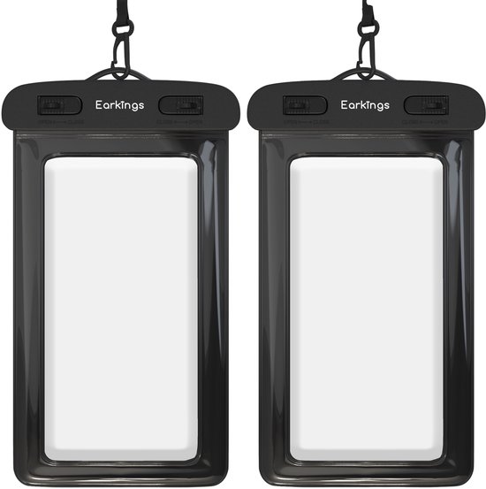 Waterdichte telefoonhoesjes - Drybag Set van 2 stuks - Onderwater Hoesje Telefoon voor Alle Telefoons - Waterdicht telefoonhoesje Earkings