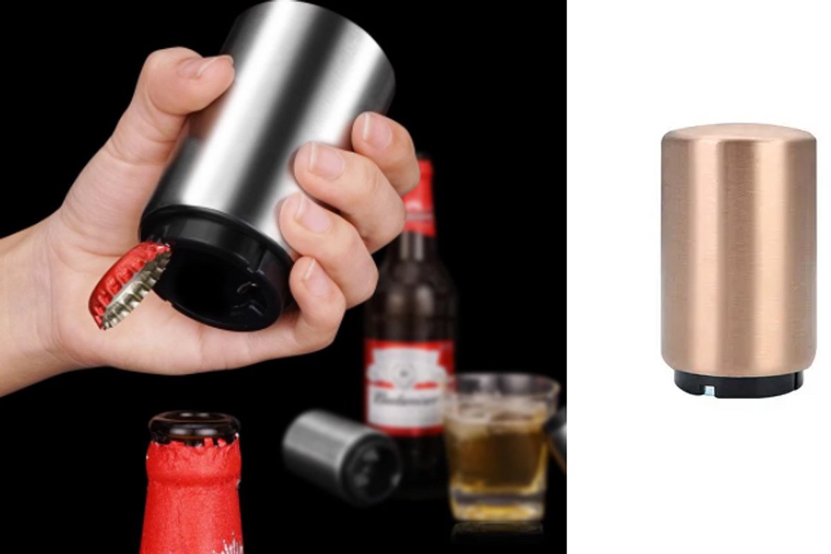 Gadgetpoint - Flesopener - Bier Fles Opener - Dopjes Verwijderaar - Brons