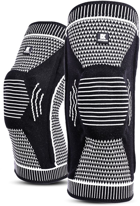 Genouillère KANGKA taille XL – Protège-genou pour le Sport, l'arthrite, le ménisque et les blessures – Genouillère de compression avec coussinet antidérapant et gel – Unisexe