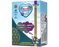 Renske vers bereide maaltijd eend en konijn graanvrij - 24x185 gr