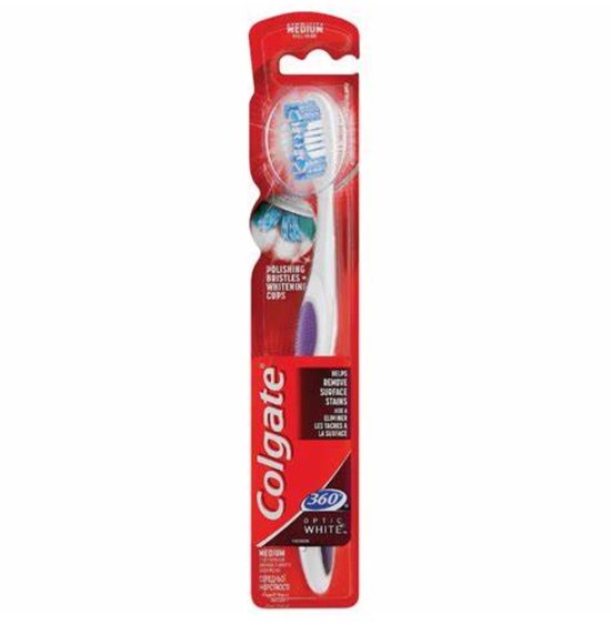 Brosse à dents Colgate – Optic White (12 pièces)