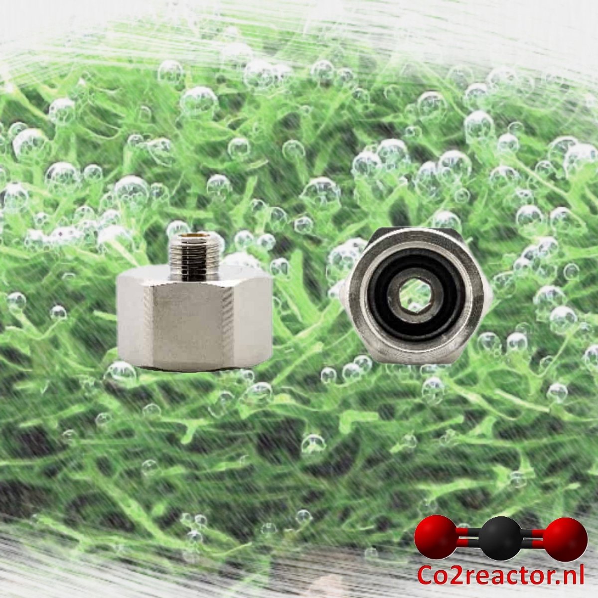 Oxyturbo adapter verloop Major2 M10x1 bi.dr. x W21.8 bu.dr. 490983