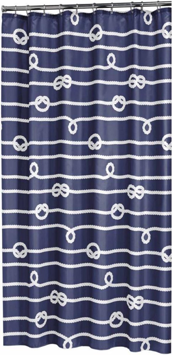 Sealskin Rope Douchegordijn 180x200 cm - Polyester - Blauw