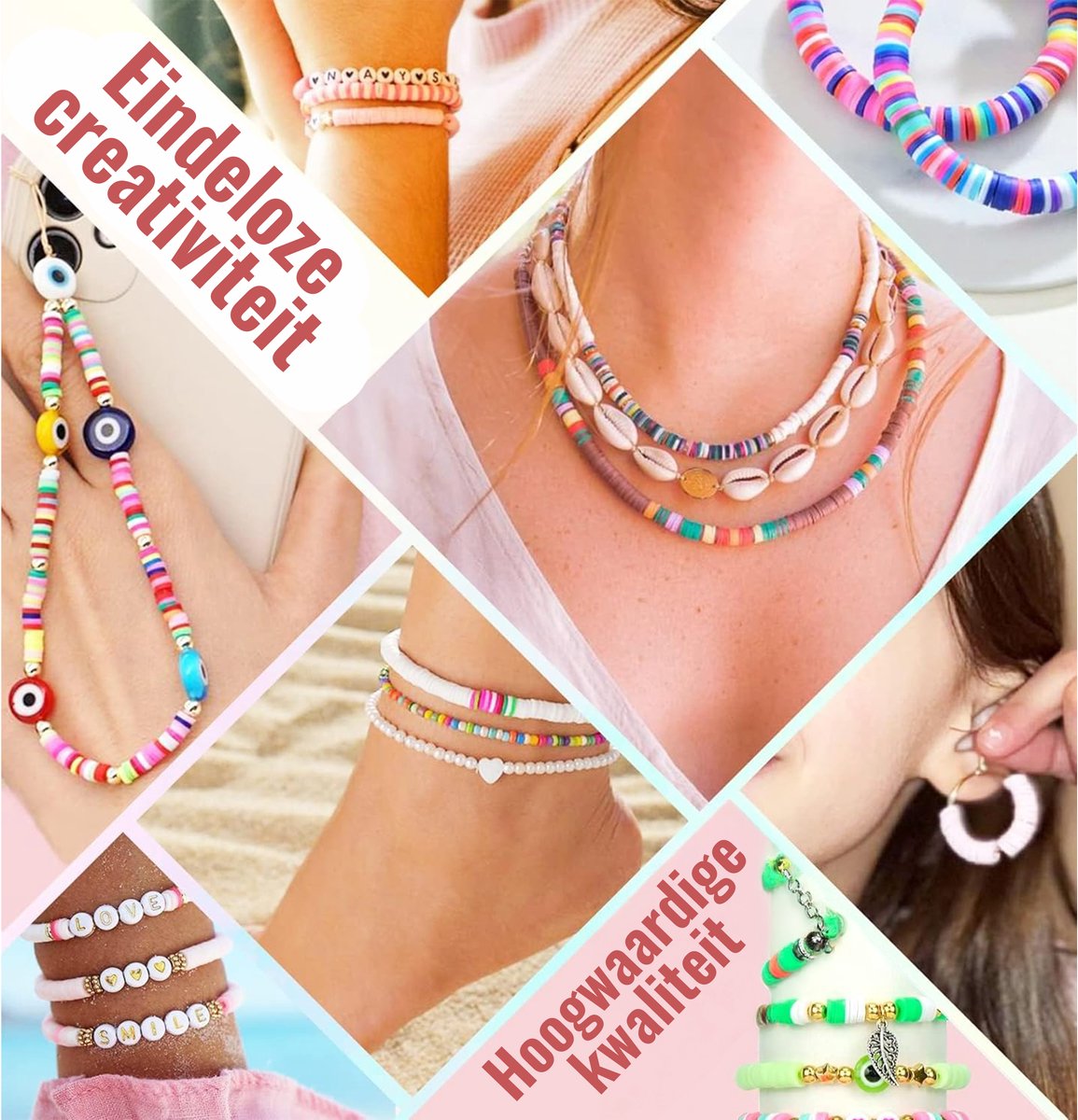 Joyage Armbandjes maken meisjes – 5101st kraaltjes & bedels - Armbandjes maken kind knutselpakket meisjes speelgoed meisje 6 jaar 7 jaar 8 jaar 9 jaar Knutselen bracelet making kit Sieraden maken meisjes - Armbanden maken kinderen knutselen meisjes — afbeelding 5