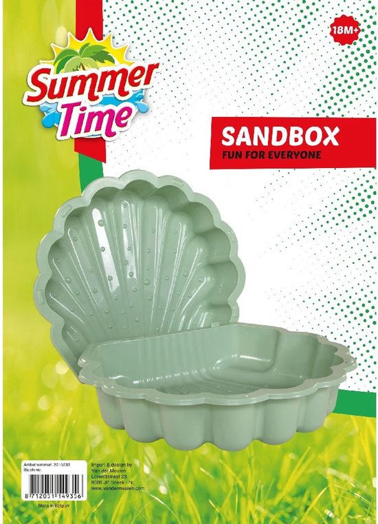 SUMMERTIME SCHELP ZANDBAK GROEN