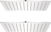 vidaXL - Regendouchekop - 2 - st - 20x30 - cm - roestvrij - staal