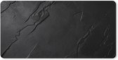 Muismat XXL 120x60 cm - Bureau onderlegger - Bureau mat Zwart - Steen - Beton print - Bureaumat - Gaming mousepad xl - Bureaulegger groot - Computer deskmat