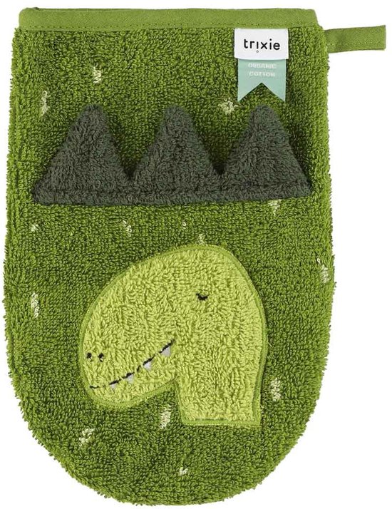 Washandje 2-pack - Mr. Dino - Mrs. Elephant van Merkloos — afbeelding 2
