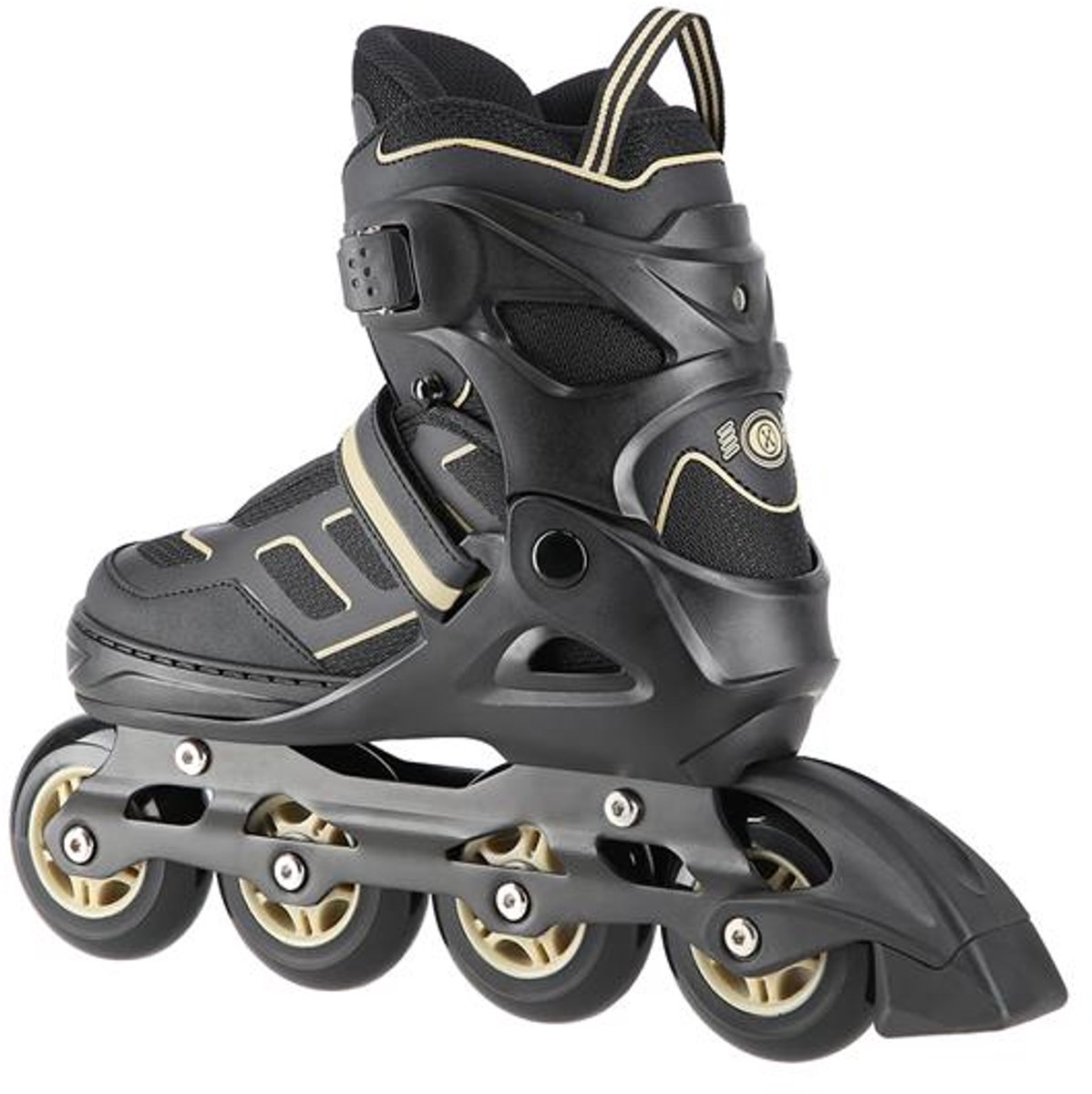 Nils Extreme NA14174 Inlineskates Czarno-Beżowe ABEC9 Verstelbaar Czarny;bezowy