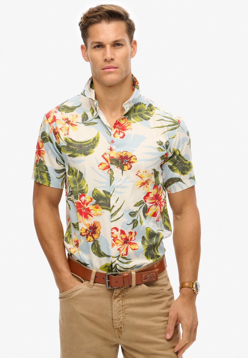 Superdry Hawaïaans overhemd met print Heren Shirts Aloha Shadow