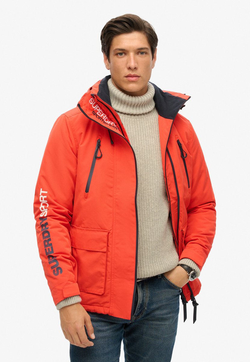 Superdry Hooded Ultimate Windbreaker Heren Jas Bold Oranje