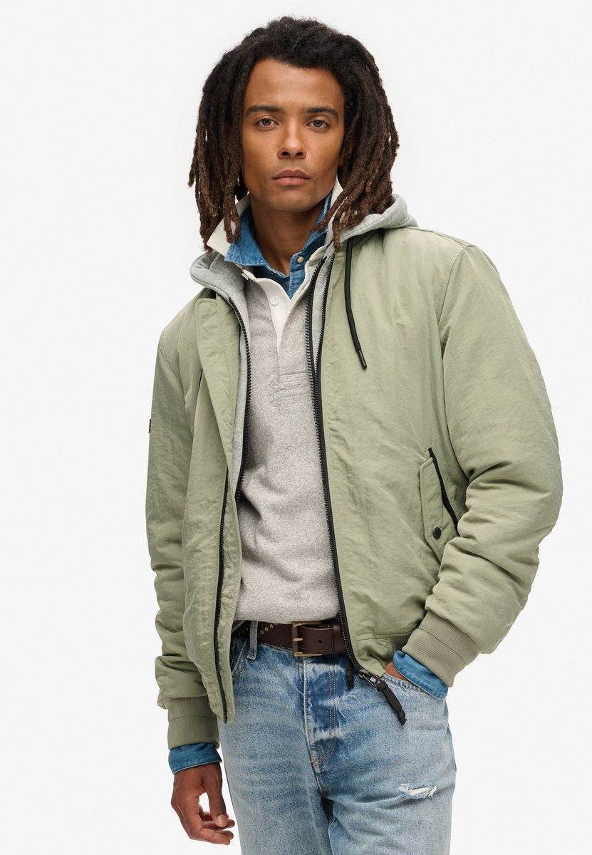 Superdry Military MA1-jas met capuchon Heren Buitenjassen Groen