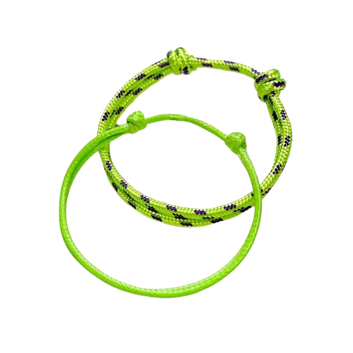 Nivard Armband - Staal - Nep Zilver - Dames - 2 St - Lichtgroen