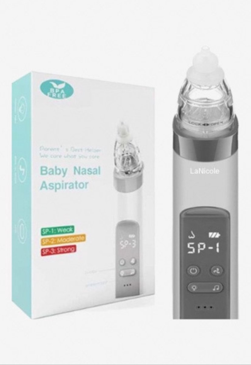 Goedkoopste Neusreininger Baby – Elektrische Neuszuiger – Neus Aspirator met USB – Snotverwijderaar – Snoetenpoetser Peuter