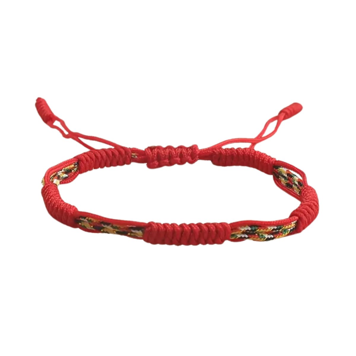 Nivard Armband - Staal - Nep Zilver - Dames - Rood