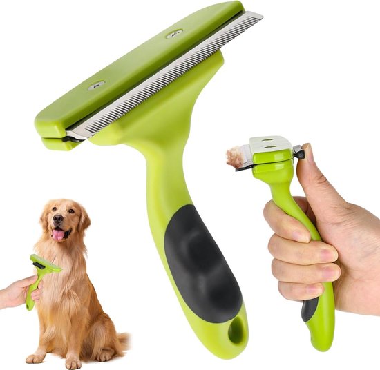 BluePet Professionele hondenborstel, kattenborstel voor lang haar, ver