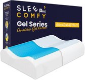 Bol.com Sleep Comfy - Gel Traagschuim Serie - Hoofdkussen met koelgel - 30 dagen Proefslapen - Traagschuim Hoofdkussen - Hoofdku... aanbieding