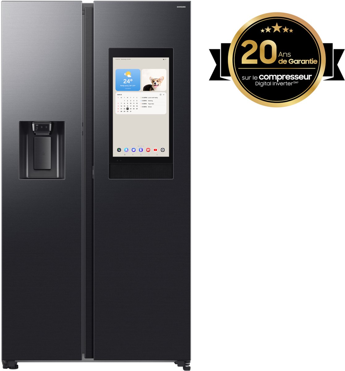 Family Hub™ koelkast 9-serie (634L) Zwart (mat) Wifi